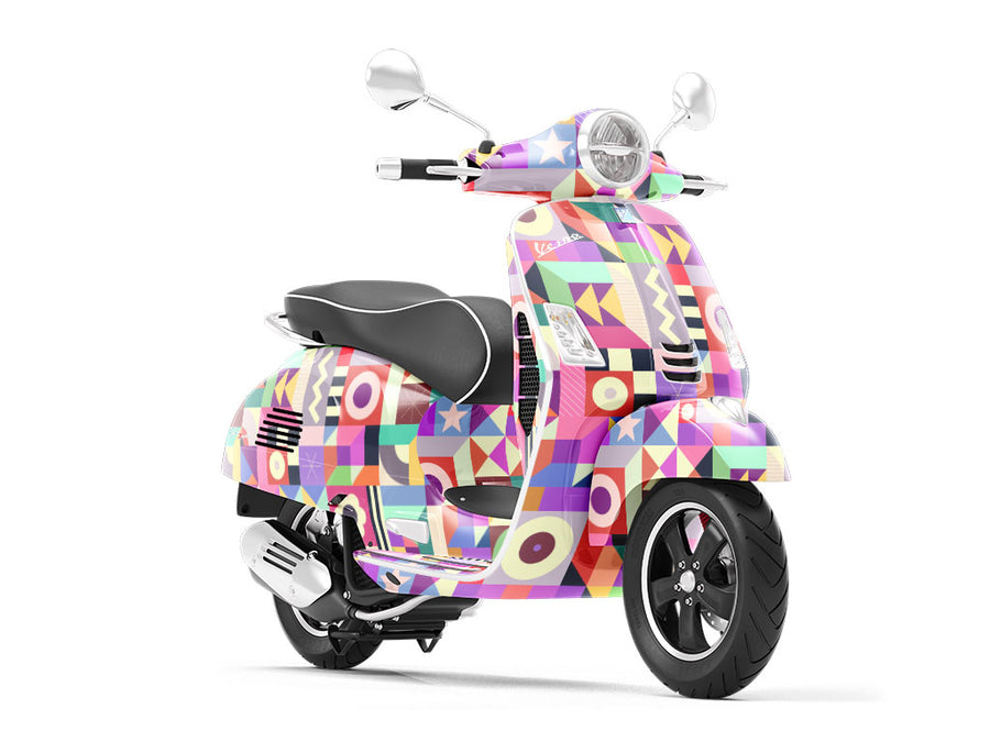 Rummage Sale Mosaic Vespa Scooter Wrap Film