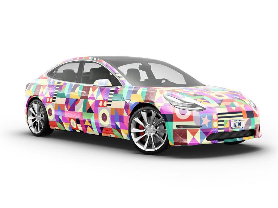 Rummage Sale Mosaic Vehicle Vinyl Wrap