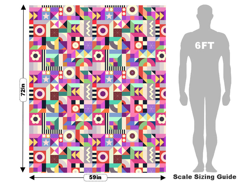 Rummage Sale Mosaic Vehicle Wrap Scale~Rwraps Series 914 Rummage Sale Mosaic Measurements~1