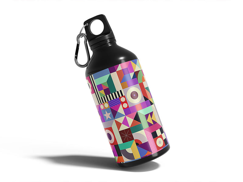 rummage sale mosaic Water Bottle DIY Stickers