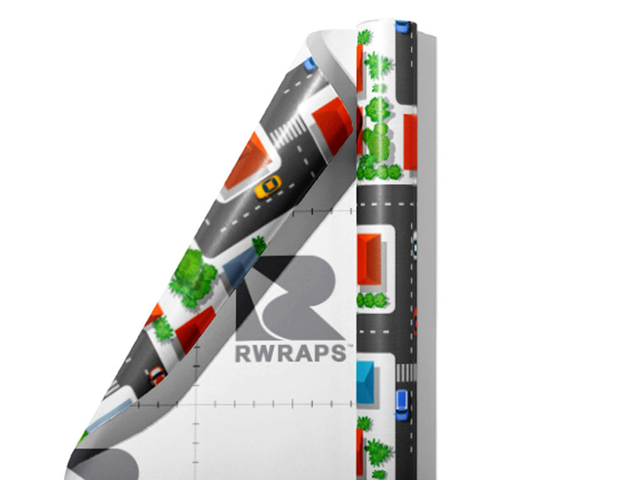 Running Errands Cityscape Wrap Film Sheets~Rwraps Series 914 Running Errands Cityscape Scrolled Sheet~4