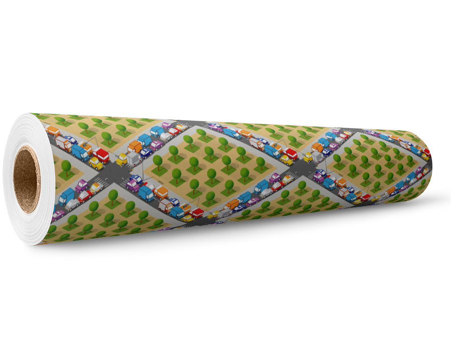 Rural Gridlock Cityscape Wrap Film Wholesale Roll~Rwraps Series 914 Digitally Printed Vinyl Roll~5