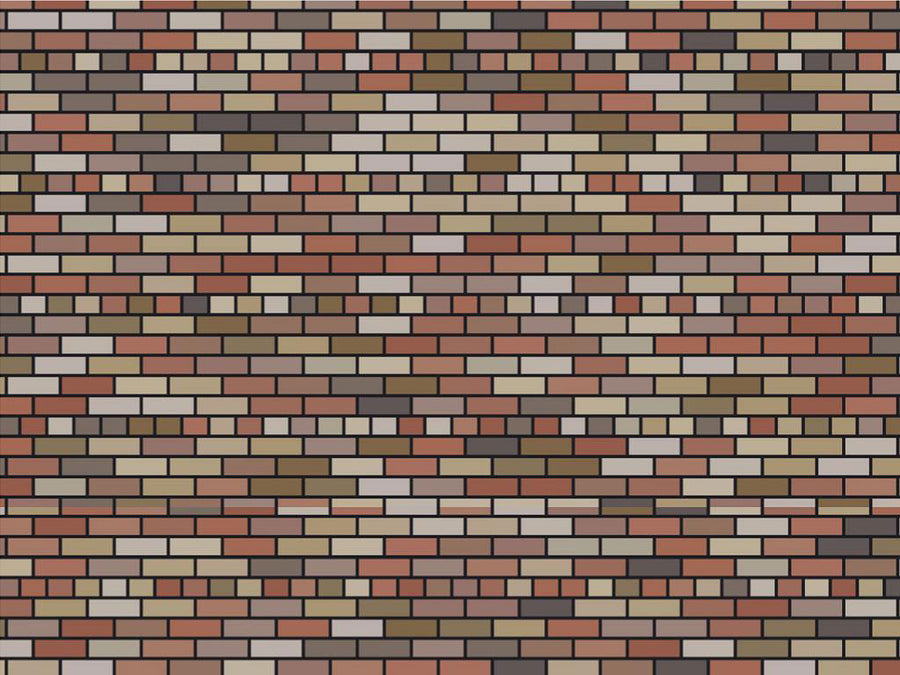 Russet Brick Vinyl Wrap Pattern~Rwraps Series 914 Digitally Printed Vinyl Wrap~0