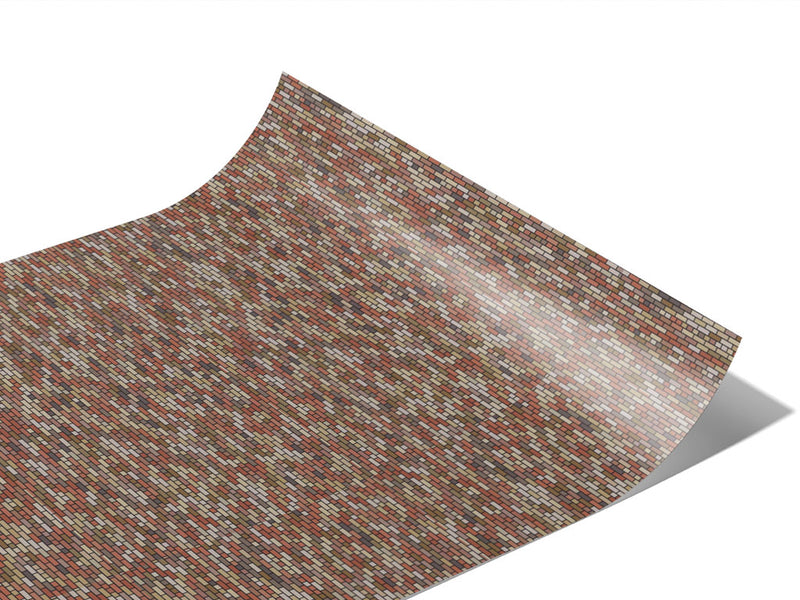 Russet Brick Vinyl Wraps~Rwraps Series 914 Digitally Printed Vinyl Wrap~1