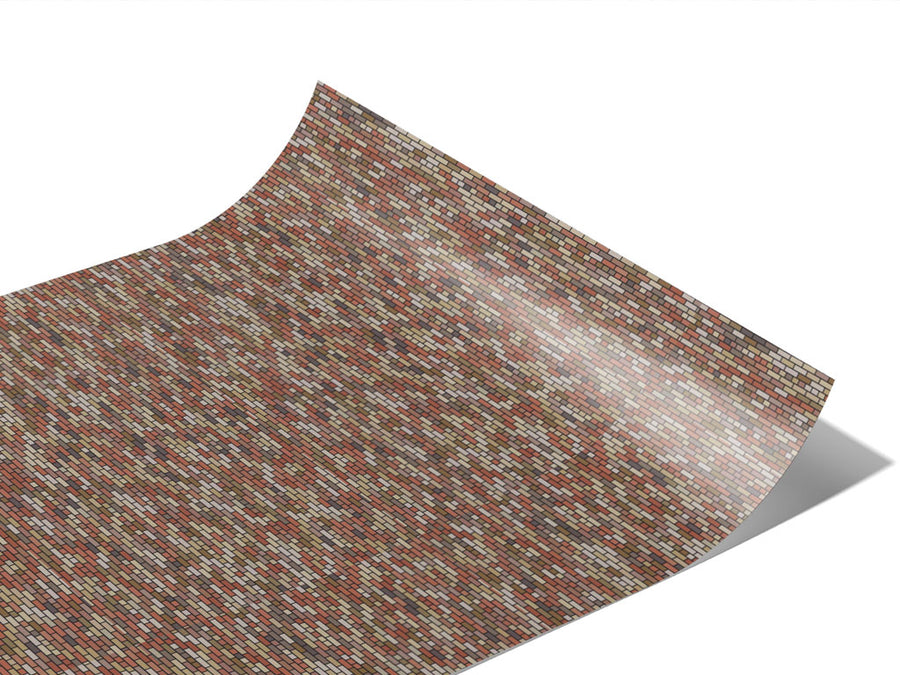 Russet Brick Vinyl Wraps~Rwraps Series 914 Digitally Printed Vinyl Wrap~1