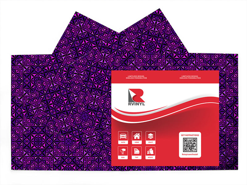 russian violets mosaic Craft Vinyl Sheet Pack