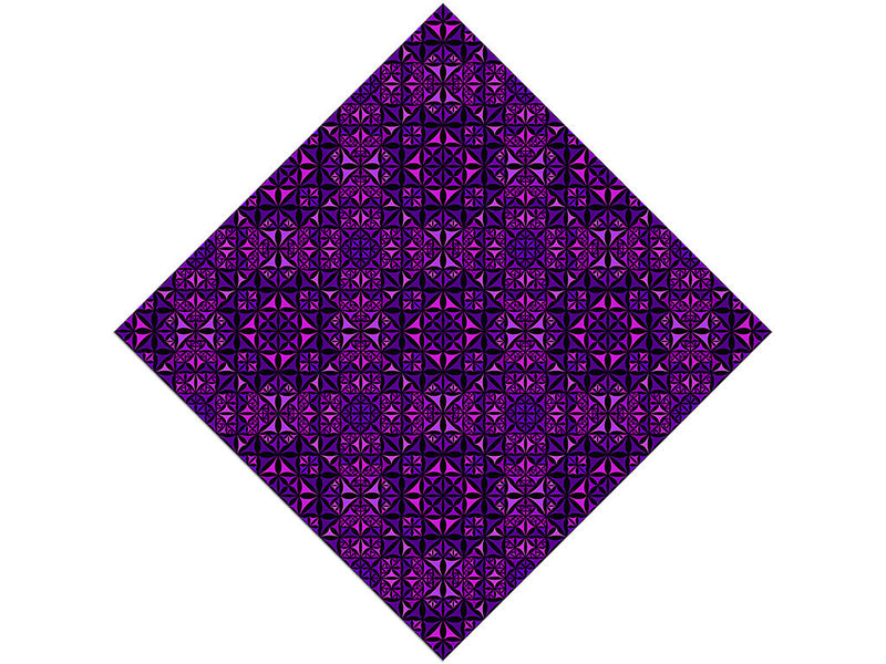 Russian Violets Mosaic Vinyl Wrap Pattern