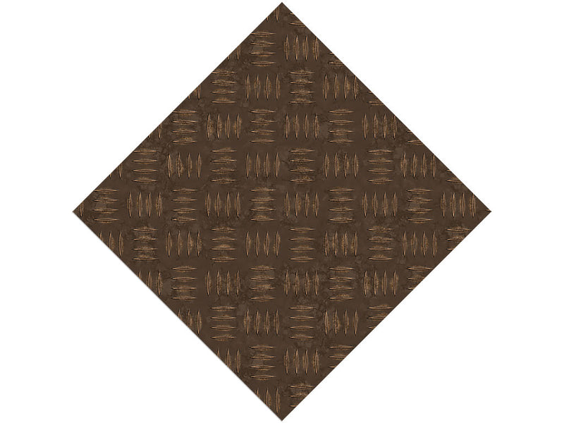 Rusted Metal Diamond Plate Series Custom Printed Wrap Film