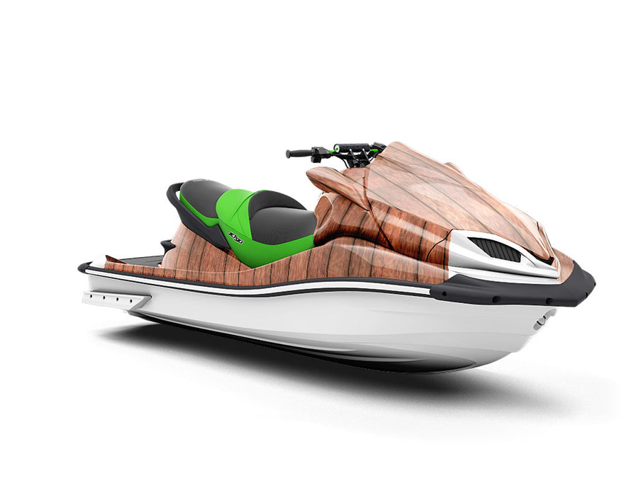 Rustic Chestnut Wood Plank Jet Ski Vinyl Customized Wrap