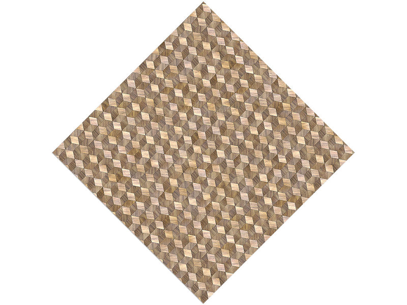 Rustic Wooden Parquet Vinyl Wrap Pattern