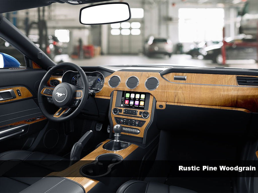 kia rio 2003-2005 Rustic Pine Wood Dash Kit Finish