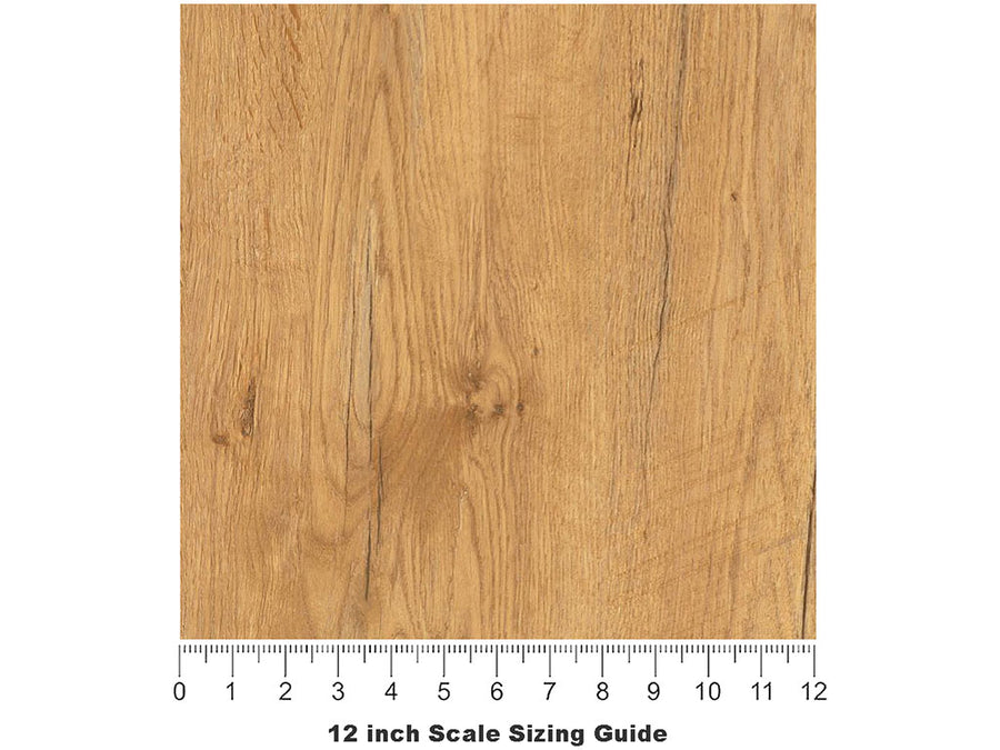 Rustic Pine Woodgrain Vinyl Film Pattern Size 12 inch Scale~Rwraps Rustic Pine Woodgrain Sizing Chart~3