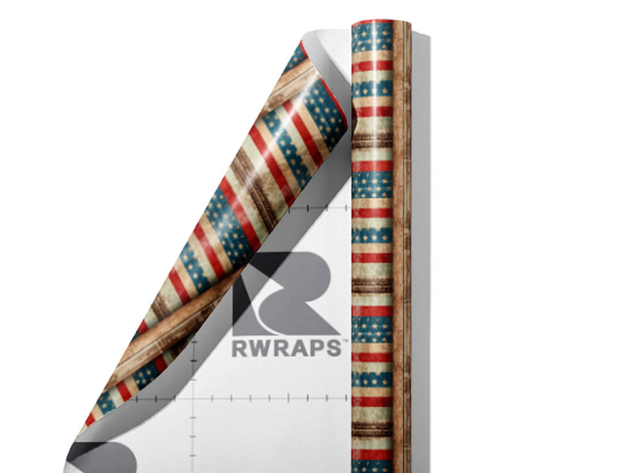 Rustic Wall Americana Wrap Film Sheets~Rwraps Series 914 Rustic Wall Americana Scrolled Sheet~4
