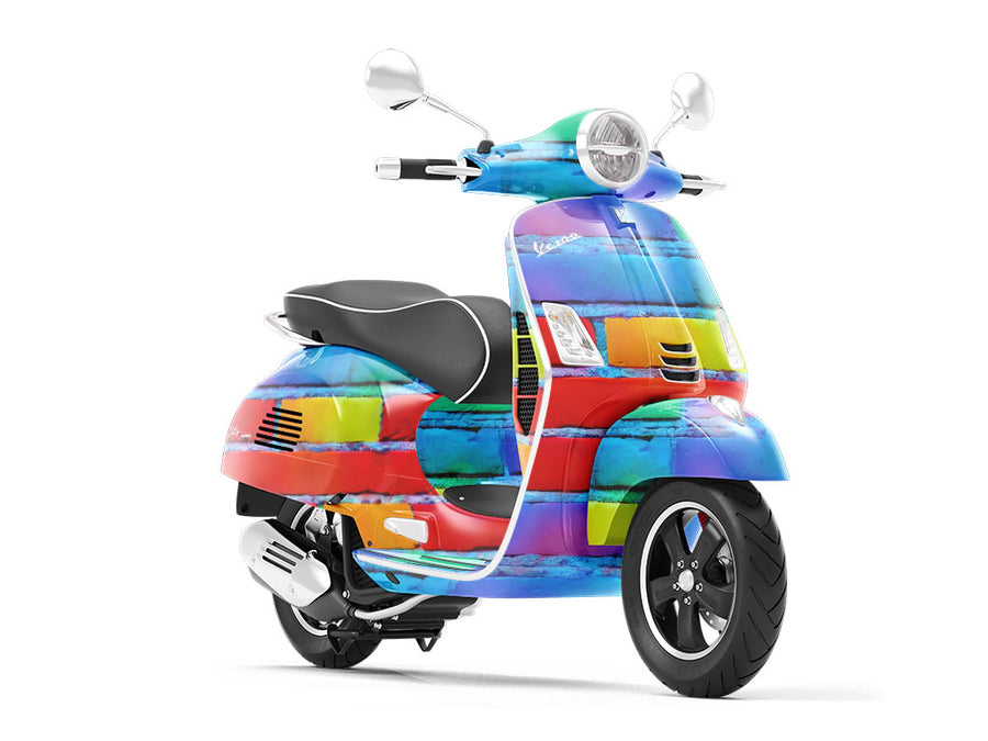 Rusticated Brick Vespa Scooter Wrap Film