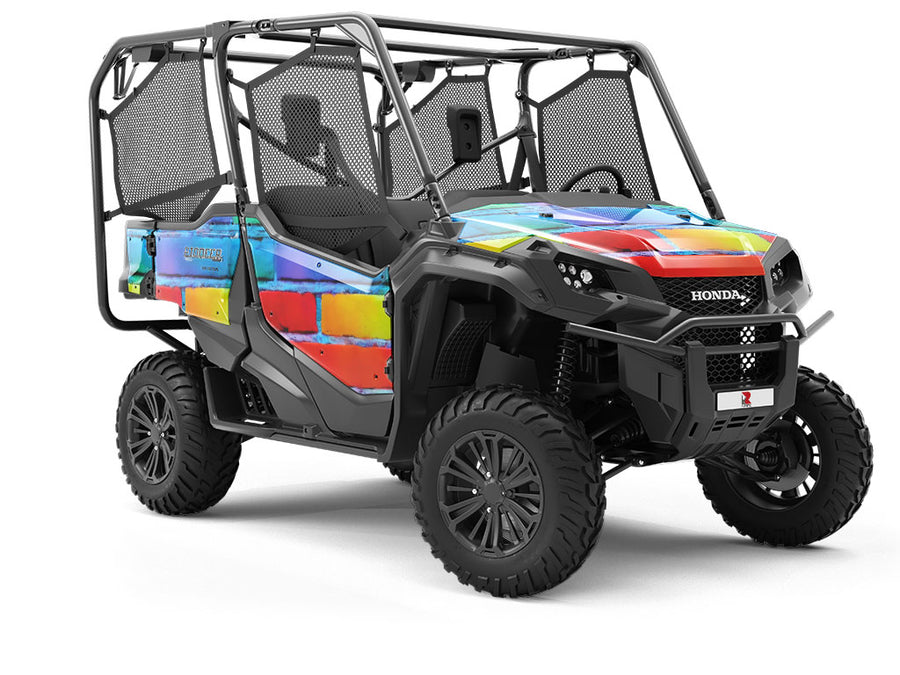 Rusticated Brick Utility Vehicle Vinyl Wrap