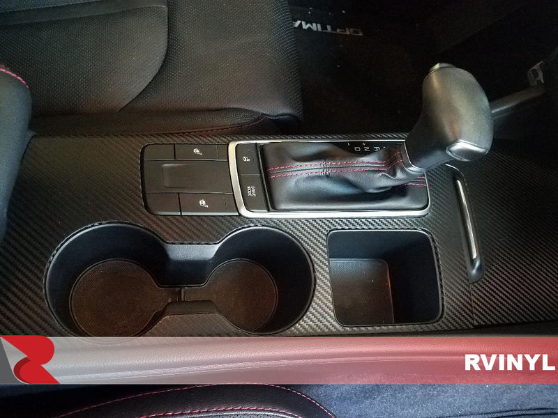 3M 2080 Series Carbon Fiber Anthracite Custom Cup Holder Wrap