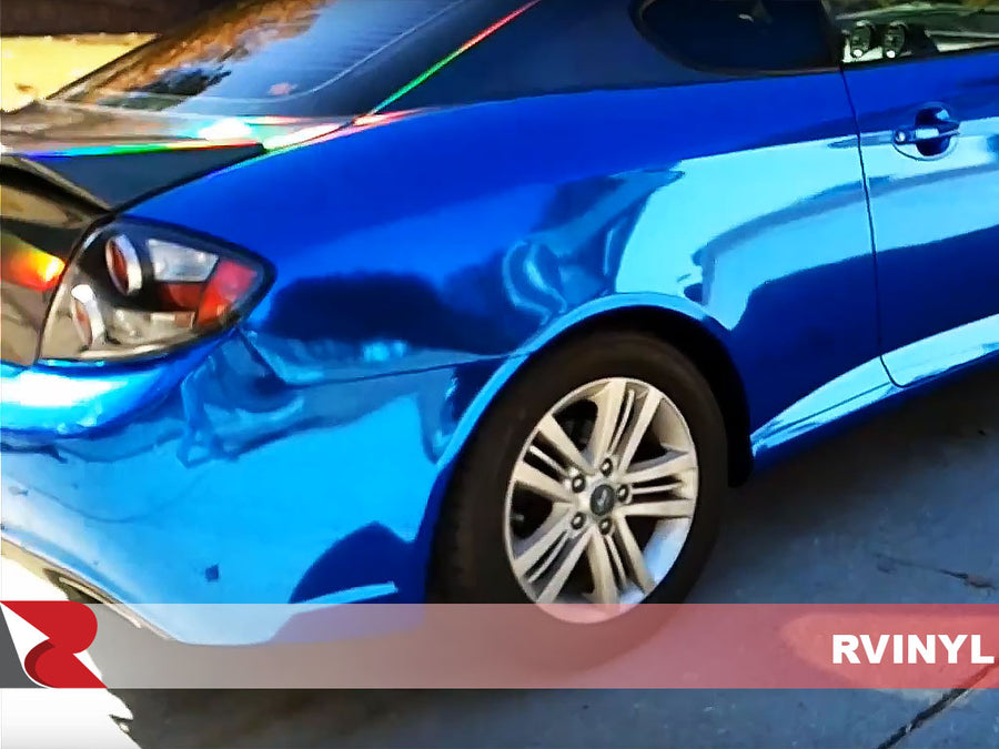 Rwraps DIY 2008 Hyundai Tiburon With Black Holographic Chrome Vinyl