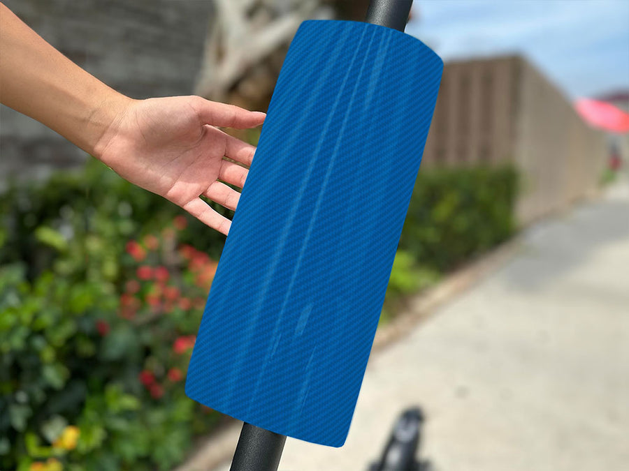 Rwraps 3D Carbon Fiber Blue Do-It-Yourself E-Scooter Wraps