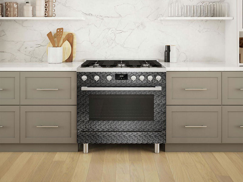 Rwraps™ 3D Carbon Fiber Black (Digital) Oven Wraps