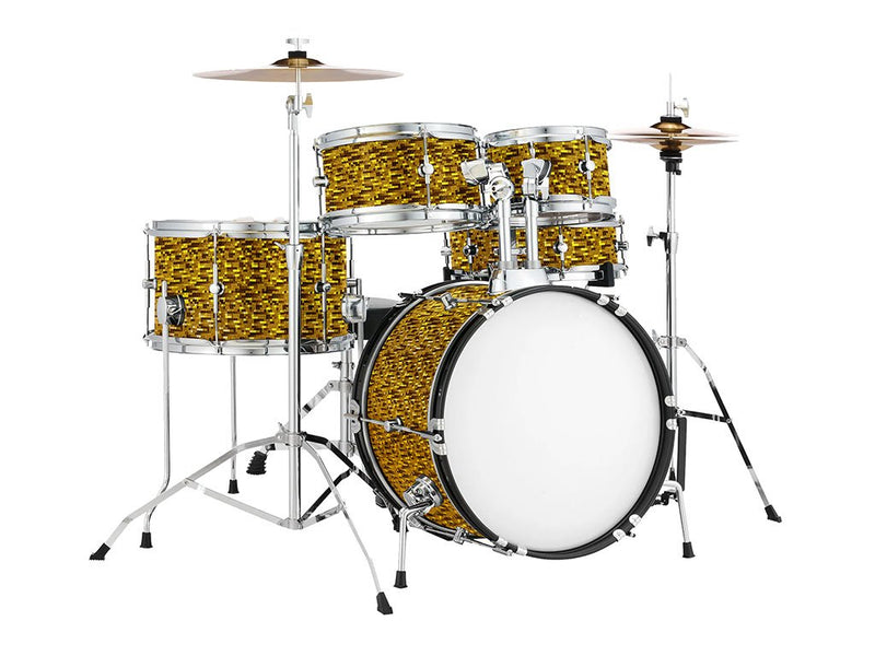 Rwraps™ 3D Carbon Fiber Gold (Digital) Drum Wraps