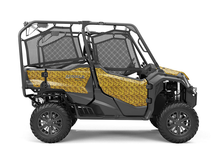 Rwraps 3D Carbon Fiber Gold (Digital) Do-It-Yourself UTV Wraps