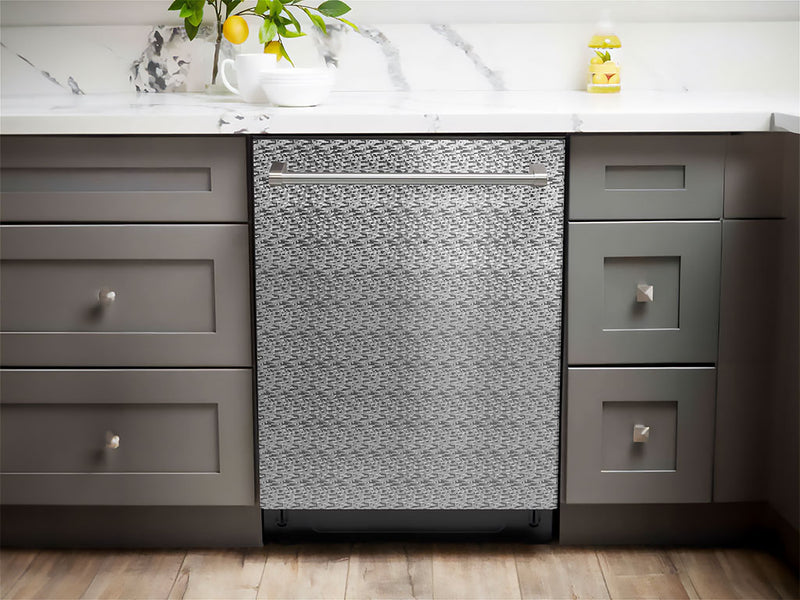 Rwraps™ 3D Carbon Fiber Silver (Digital) Dishwasher Wraps