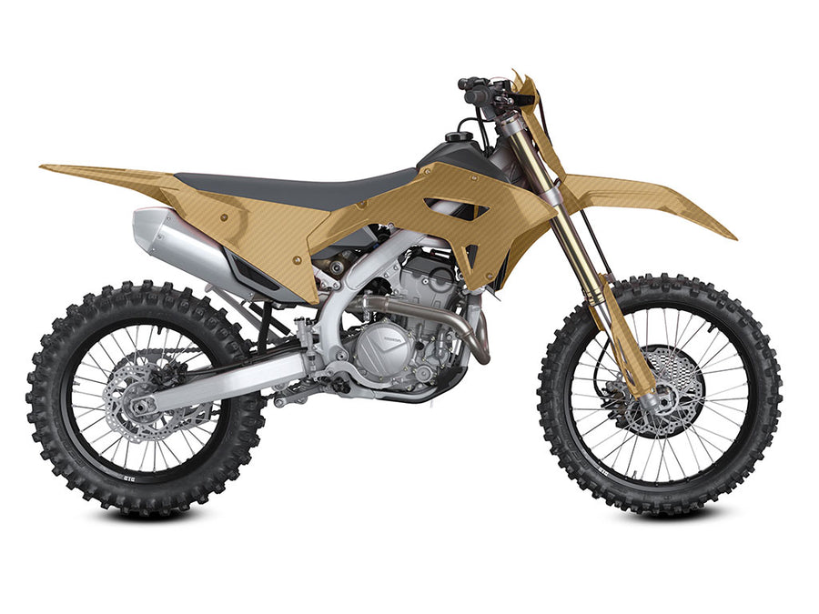 Rwraps 3D Carbon Fiber Gold Do-It-Yourself Dirt Bike Wraps