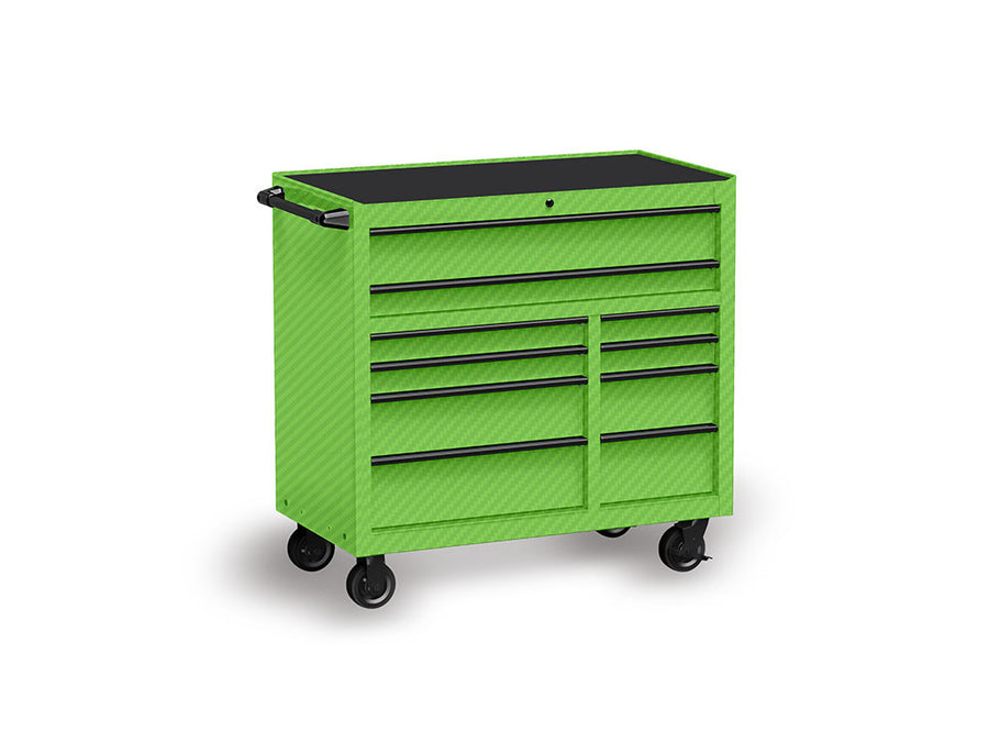 Rwraps™ 3D Carbon Fiber Green Tool Cabinet Wraps