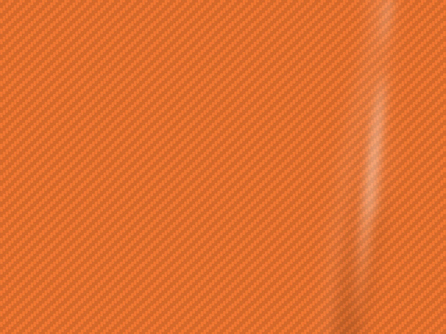 Orange 3D Carbon Fiber Vinyl Film Wraps