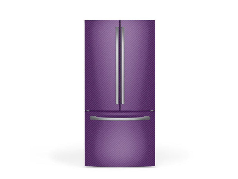 Rwraps 3D Carbon Fiber Purple DIY Built-In Refrigerator Wraps