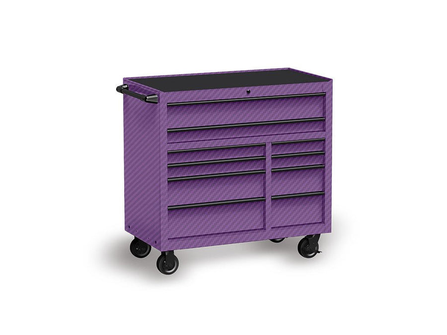 Rwraps™ 3D Carbon Fiber Purple Tool Cabinet Wraps