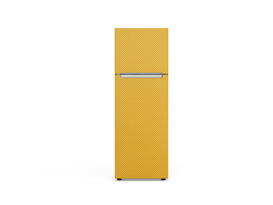 Rwraps 3D Carbon Fiber Yellow DIY Built-In Refrigerator Wraps