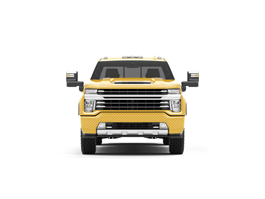Rwraps 3D Carbon Fiber Yellow DIY Truck Wraps