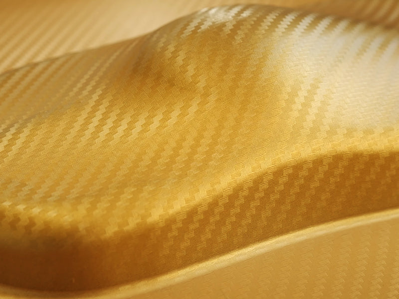 Rwraps 3D Gold Carbon Fiber Vinyl Film~Rwraps 3D Gold Carbon Fiber Vehicle Wrap~0