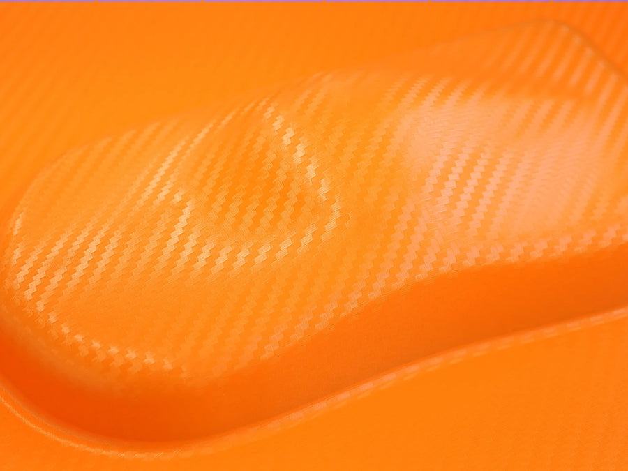 Rwraps 3D Orange Carbon Fiber Film~Rwraps 3D Orange Carbon Fiber Vehicle Wrap~0