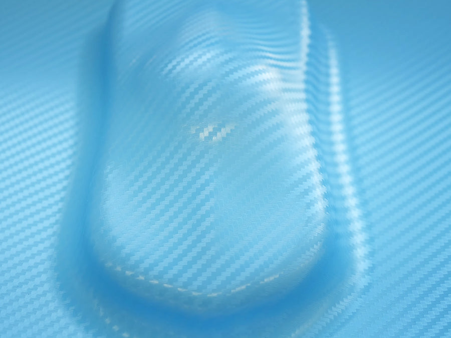 Rwraps 3D Sky Blue Carbon Fiber Vinyl~Rwraps 3D Sky Blue Carbon Fiber Car Wrap~0