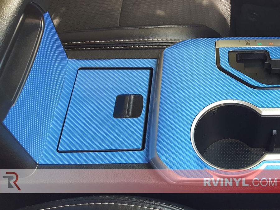 Rwraps™ 4D Carbon Fiber Vinyl Film Wrap - Blue