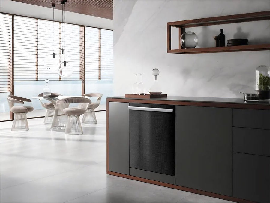 Rwraps™ 4D Carbon Fiber Black Wrapped Dishwasher Example