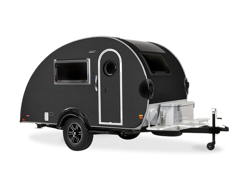 Rwraps 4D Carbon Fiber Black Do-It-Yourself Truck Camper Wraps