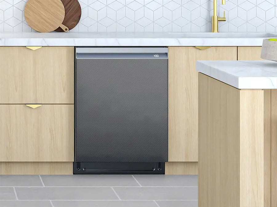 Rwraps™ 4D Carbon Fiber Gray Custom Dishwasher Cover