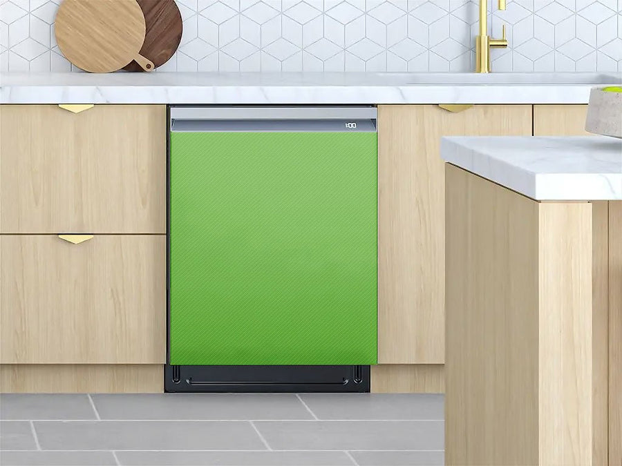 Rwraps™ 4D Carbon Fiber Green Custom Dishwasher Cover