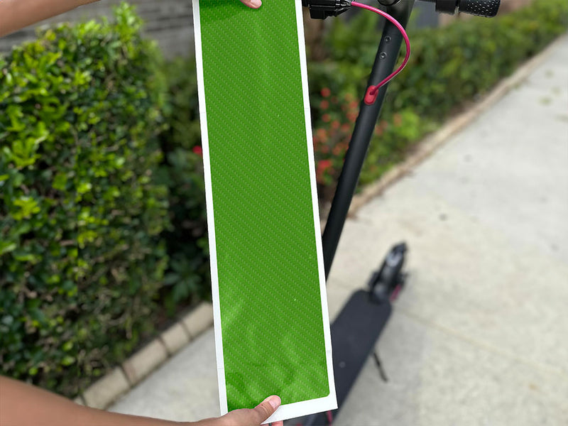 Rwraps 4D Carbon Fiber Green DIY Electric Scooter Wraps