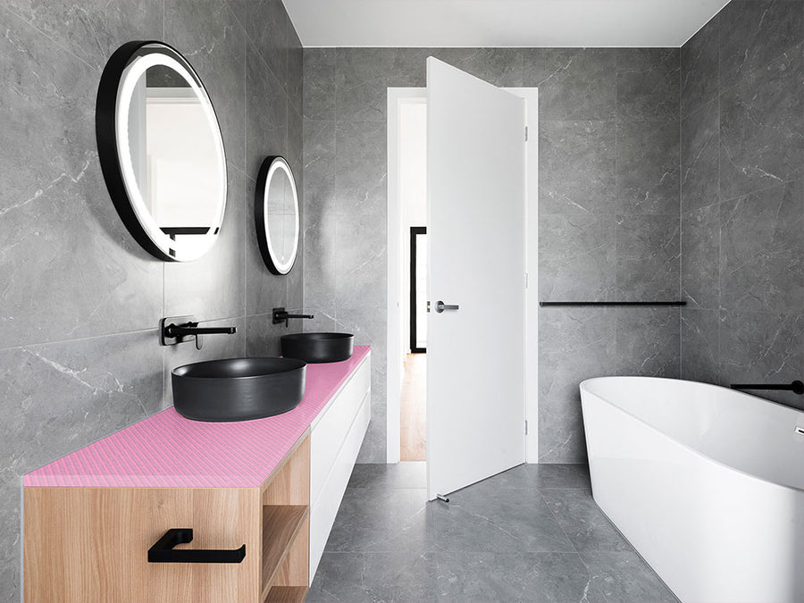 Rwraps™ 4D Carbon Fiber Pink Bathroom Countertop Wraps