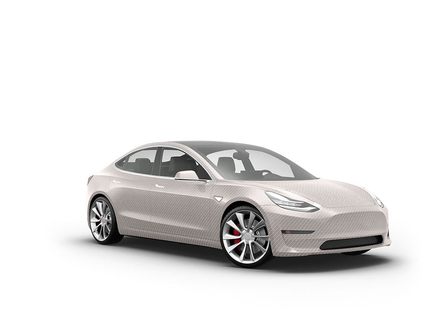 Rwraps 4D Carbon Fiber Silver Car Wraps