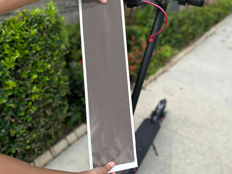 Rwraps 4D Carbon Fiber Silver DIY Electric Scooter Wraps