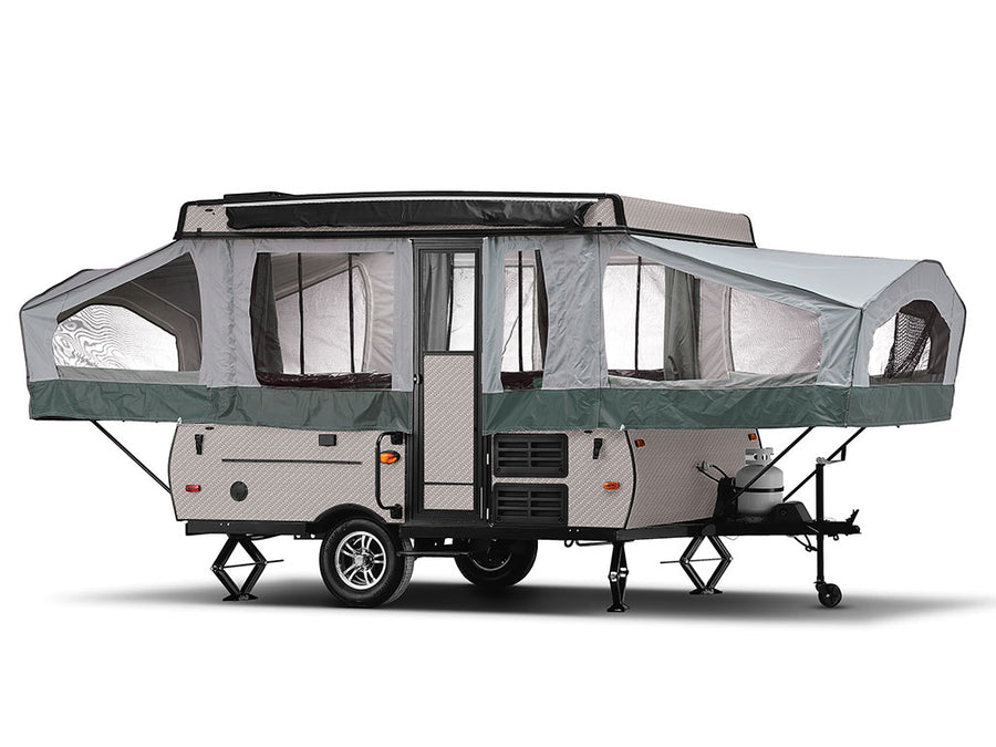 Rwraps 4D Carbon Fiber Silver Pop-Up Camper