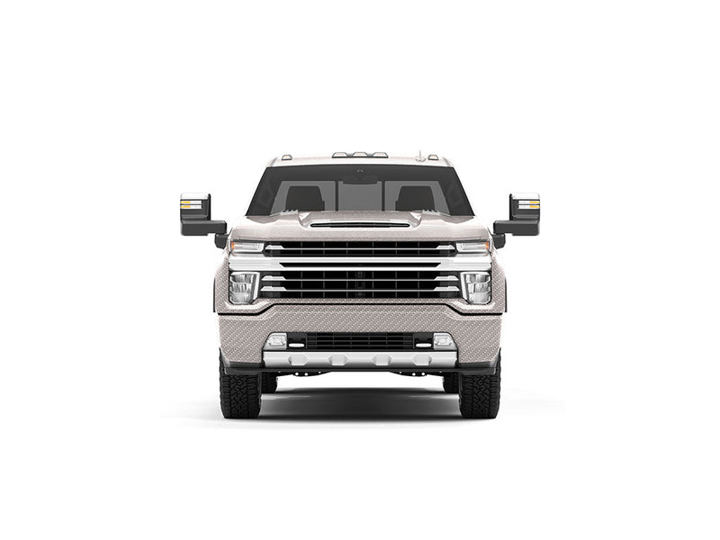 Rwraps 4D Carbon Fiber Silver DIY Truck Wraps