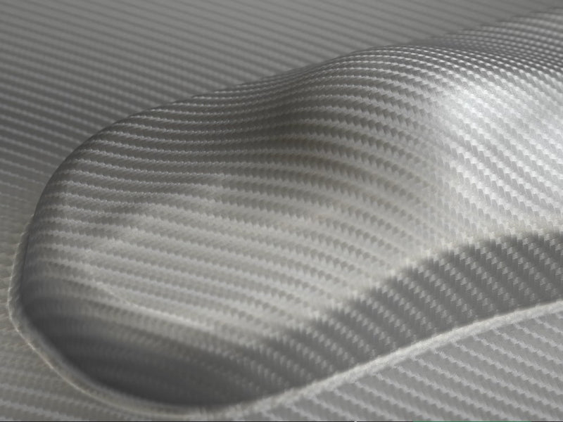 4D Silver Carbon Fiber Car Wrap
