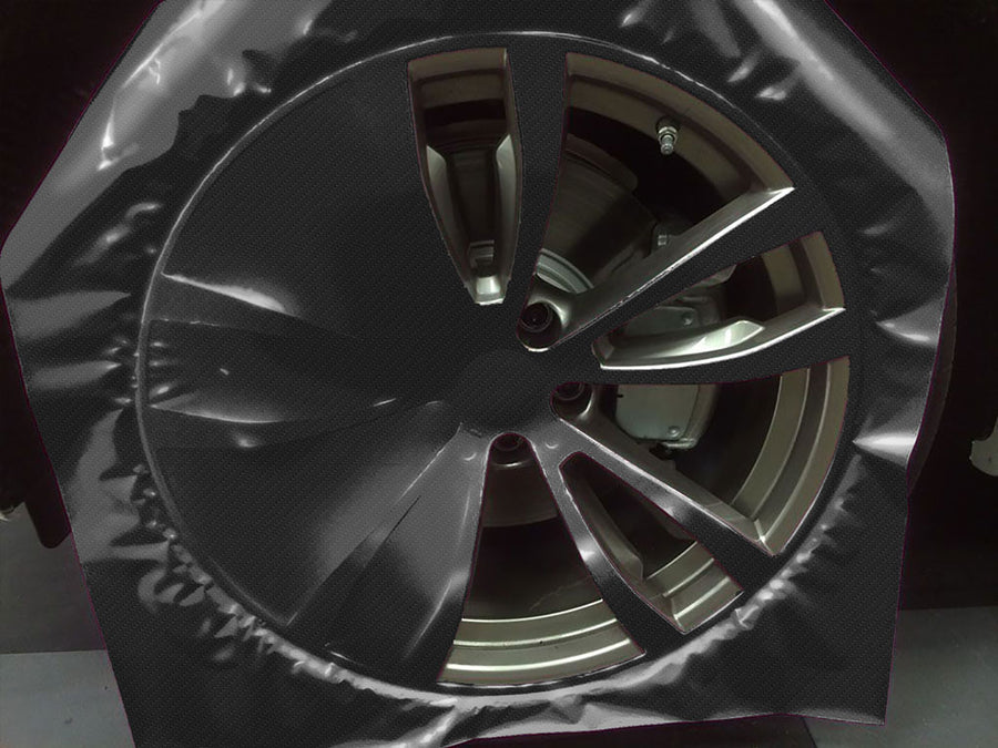 Rwraps™ 5D Carbon Fiber Epoxy Black Custom Wheel Installation Process