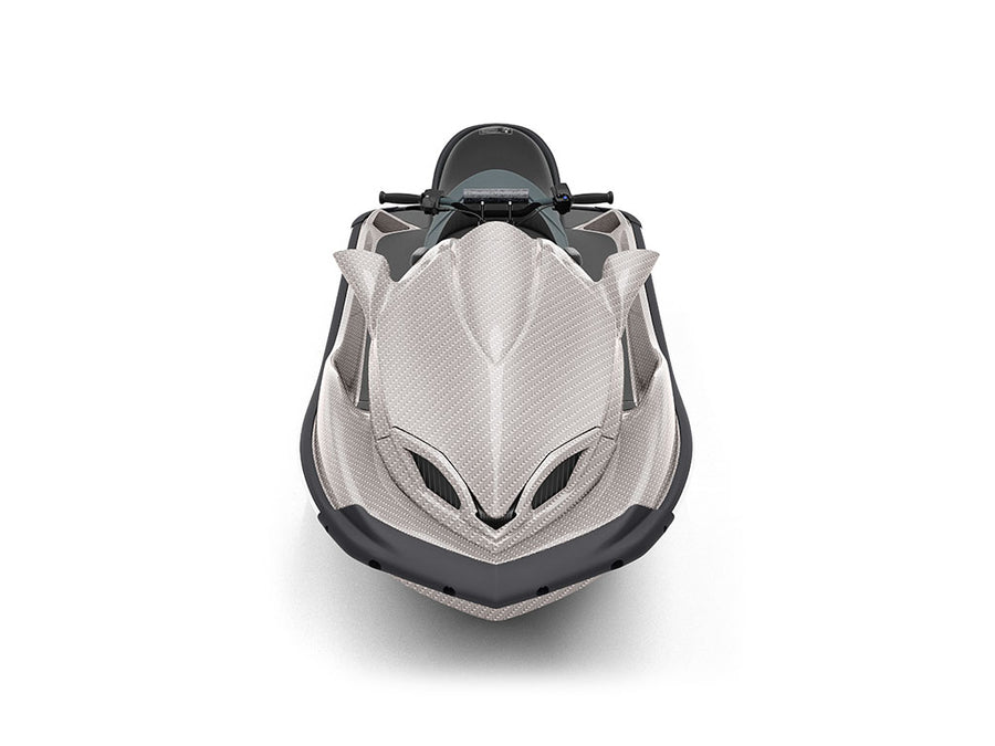 Rwraps 5D Carbon Fiber Epoxy Silver DIY Jet Ski Wraps